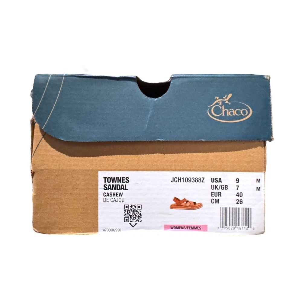 CHACO Townes women’s Sandal in Cashew NIB Size 9 - Picture 6 of 7